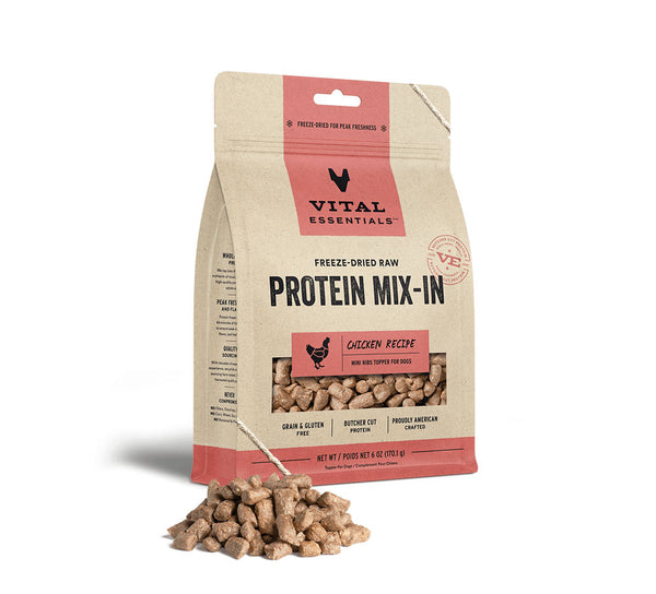 VE ~ Protein Mix-In Chicken Mini Nibs Topper Dogs 6 oz