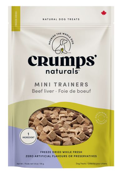 Crumps ~ Mini Trainers Freeze Dried Beef Liver Dog