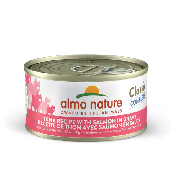 Almo Nature ~ Classic Complete Tuna with Salmon in Gravy Cat Can 70g