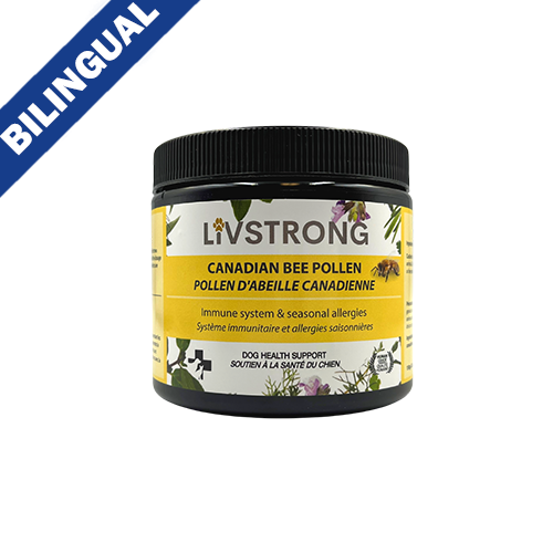 Livstrong ~ Canadian Bee Pollen Immune System & Seasonal Allergies Dog & Cat Health Support 150 Gm