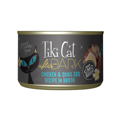 Tiki Cat® ~ After Dark™ Chicken & Quail Egg Recipe in Broth Wet Cat Food 5oz