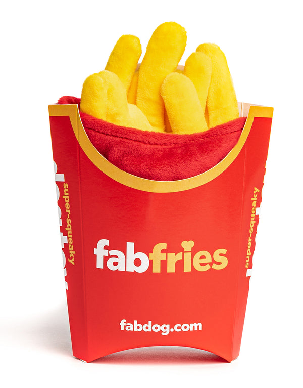 Fabdog Foodies ~ French Fries Super-squeaker Toy