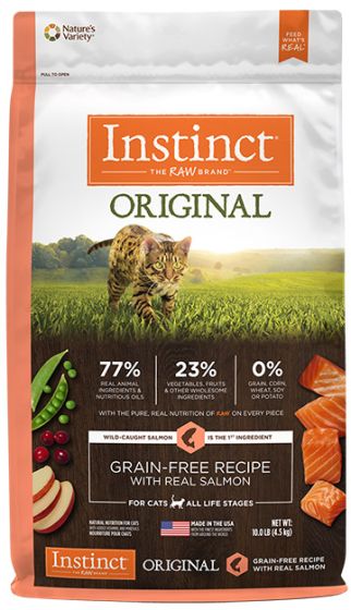 Instinct ~ Original Grain Free with Real Salmon Cat 10lb