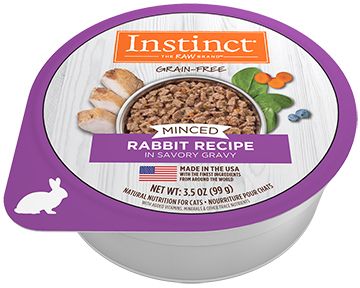 Instinct ~ Minced Cups Rabbit Cat 3.5oz