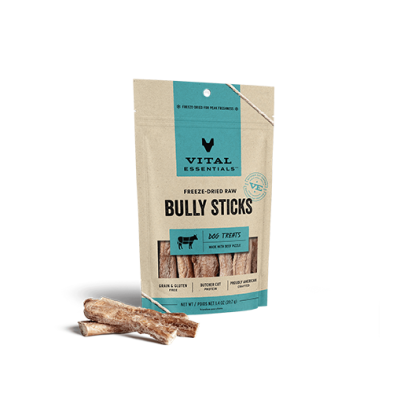 VE ~ Freeze-dried Bully Sticks Dog Treats 1.4 OZ