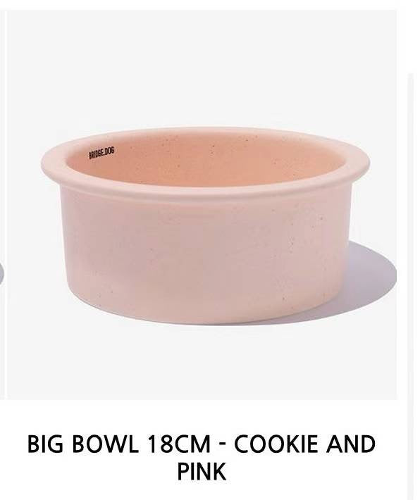 Bridge Dog ~ Big Bowl Pink