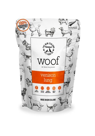 NZPF ~ Air-Dried Woof/Dog Treats Venison Lung 50g