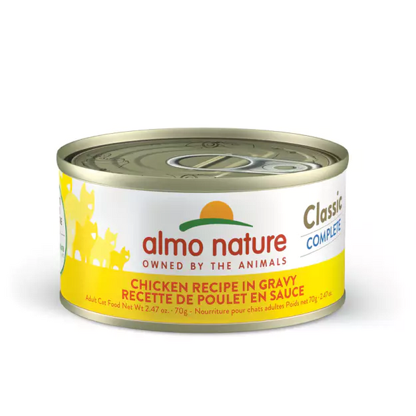 Almo Nature ~ Classic Complete Chicken Recipe in Gravy Cat Can 70g