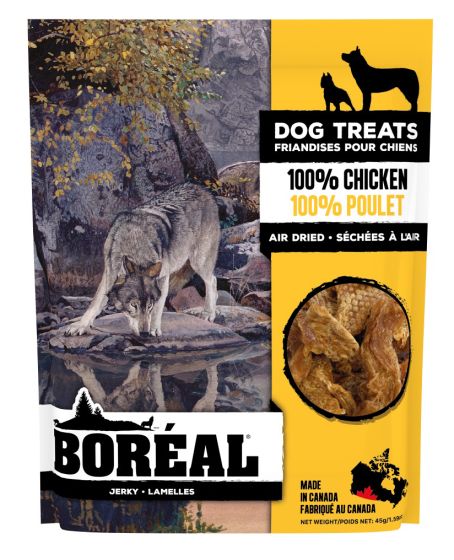 Boreal ~ Dog Treats 100 Percent Chicken Jerky Dog 45g