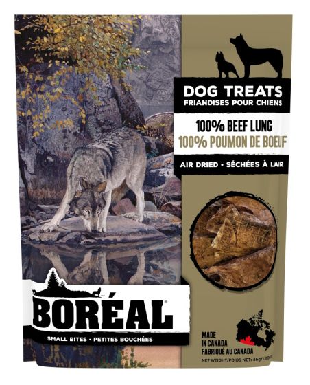Boreal ~ Dog Treats 100 Percent Beef Lung Small Bites Dog