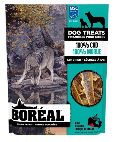 Boreal ~ Dog Treats 100 Percent Cod Small Bites Dog 43g
