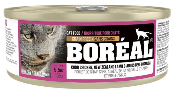 Boreal ~ Cobb Chicken New Zealand Lamb And Angus Beef Cat 156g