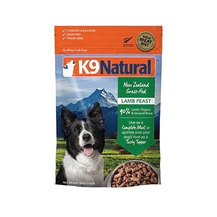 K9 Natural™ ~ Lamb Feast Freeze-dried Dog Food 500g