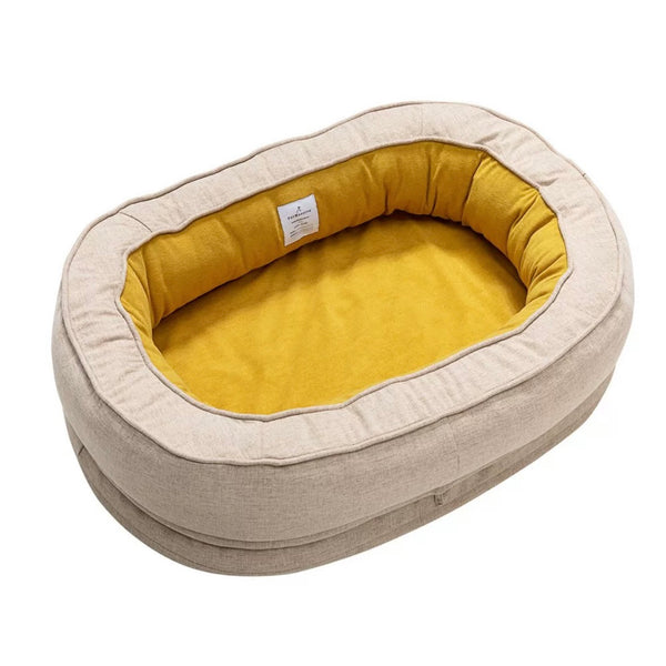 Petmassive ~ SUPER BIG Dog Bed with Memory Foam Yellow