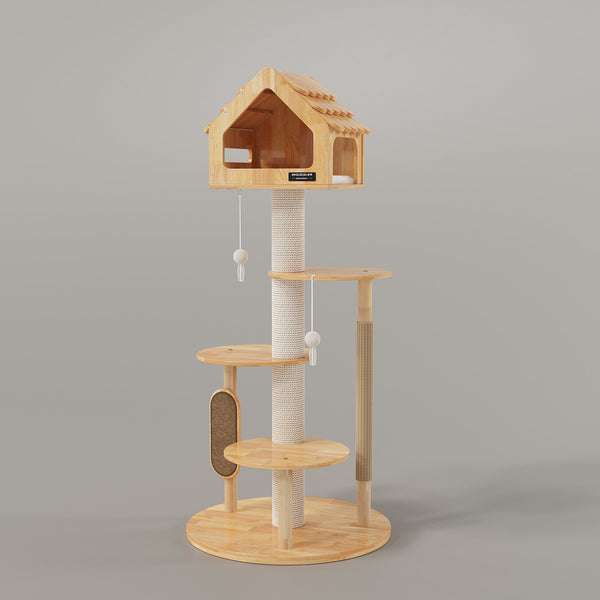 Miaozan ~ Cat Tree - Forest Hut-d