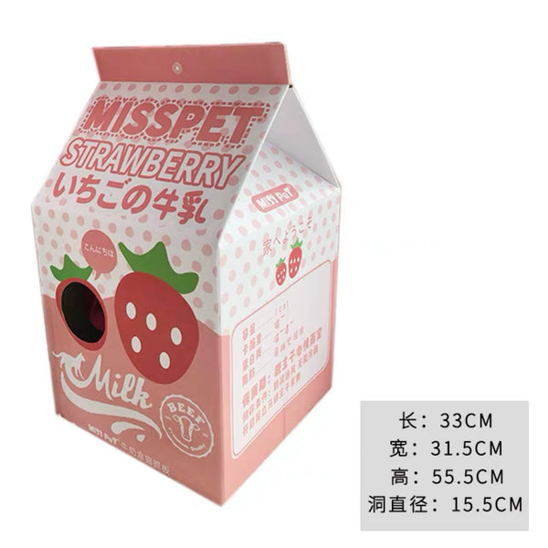 Misspet ~ Cat Scratcher Box (strawberry Milk)