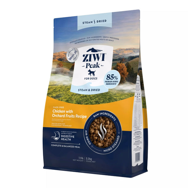 ZIWI Peak ~ Steam Dried Chicken with Orchard Fruits Dog