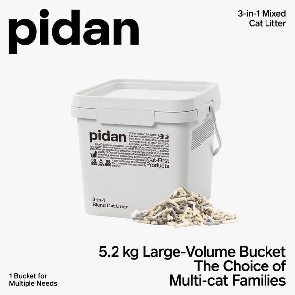 pidan ~ 3-in-1 Mixed Cat Litter, Pail 5.2 kg