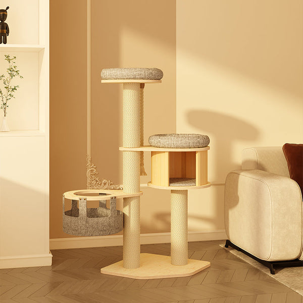 Miaozan ~ Solid Oak Cat Tree - Cardi