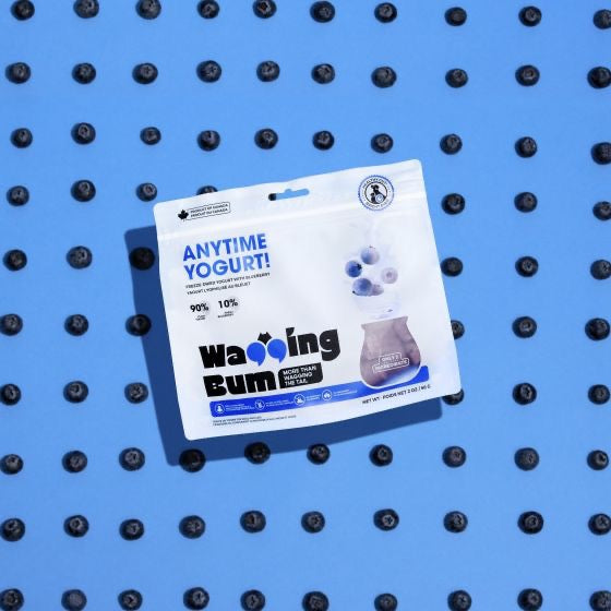 Wagging Bum ~ Anytime Yogurt! Freeze-dried Greek Yogurt With Blueberry