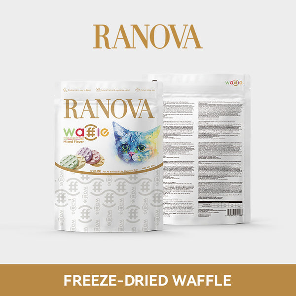 Ranova ~ Freeze-Dried Meat Waffle (Mixed Flavor) For Cats 60g