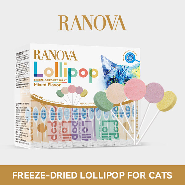 Ranova ~ Freeze-Dried Lollipop (Mixed Flavor) for Cats 15 Pieces