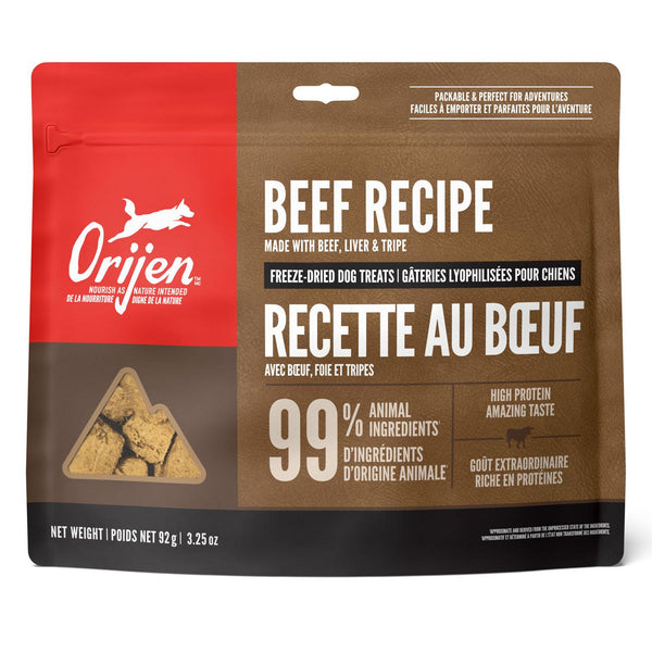 Orijen ~ Beef Recipe Freeze-Dried Dog Treats 92g