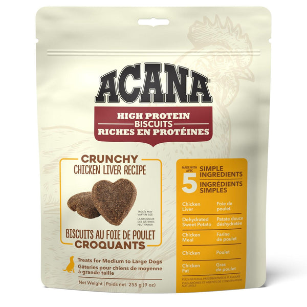 Acana ~ High Protein Biscuits Crunchy Chicken Liver Recipe 255g