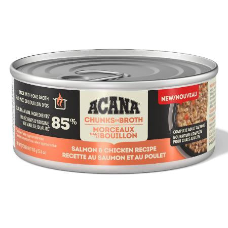 Acana ~ Chunks In Broth - Salmon & Chicken Recipe Adult Cat Wet Food