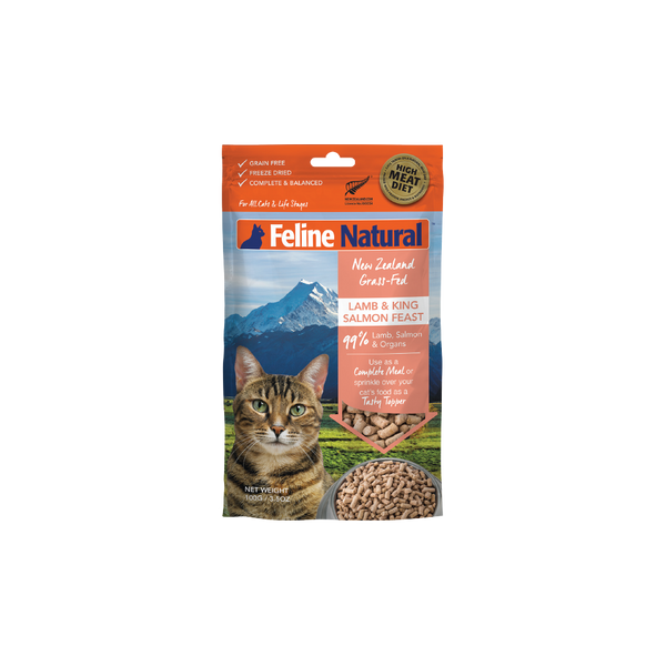 Feline Natural™ ~ Lamb & King Salmon Feast Freeze-Dried Cat Food 320g