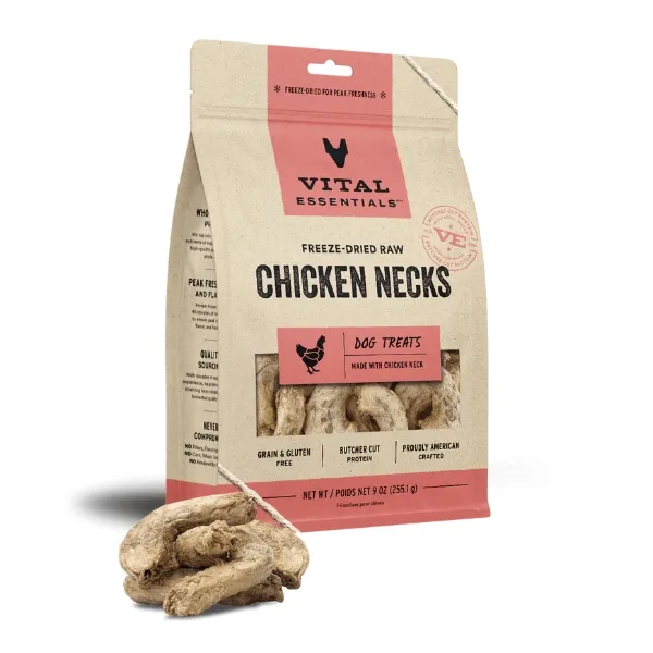 VE ~ Freeze-Dried Chicken Necks Dog Treats