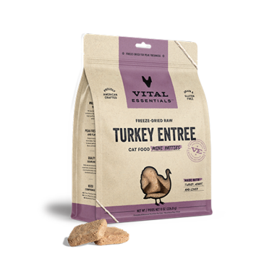 VE ~ Turkey Mini Patties Cat Food 8 oz