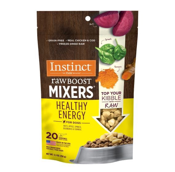 Instinct ~ Raw Boost Mixers Grain Free Healthy Energy Topper Dog 5.5oz