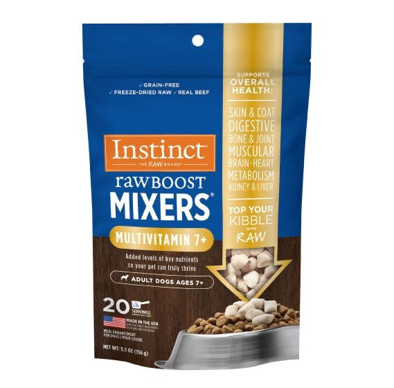 Instinct ~ Raw Boost Mixers Grain Free Multivitamin Topper 7+ Senior Dog 5.5oz