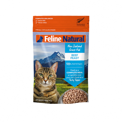 Feline Natural™ ~ Beef Feast Freeze-Dried Cat Food 320g