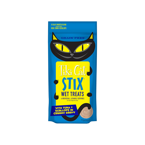Tiki Cat® ~ STIX™ Tuna & Scallops in Creamy Gravy Cat Treat 3oz