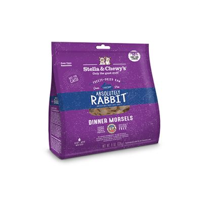 Stella & Chewy's® ~ Absolutely Rabbit Freeze-Dried Raw Dinner Morsels Cat Food 8 oz