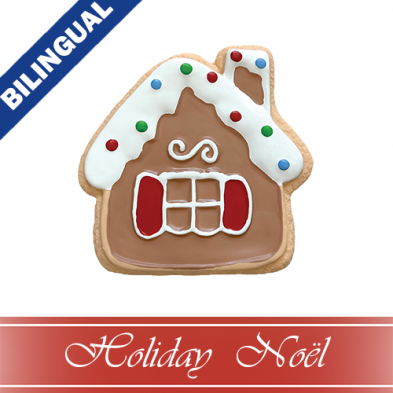 foufouBRANDS™ ~ HOLIDAY Cookies for Santa Chew Gingerbread House Dog Toy