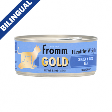 Fromm® ~ Gold Healthy Weight Chicken & Duck Pâté Food for Cats 5.5oz