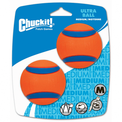 Chuckit! ~ Ultra Ball Medium (2 Pack) Dog Toy