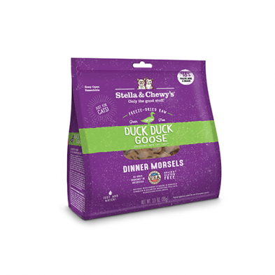 Stella & Chewy's ~ Duck, Duck Goose Freeze-Dried Raw Dinner Morsels Cat Food