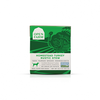 Open Farm® ~ Homestead Turkey Rustic Stew Wet Dog Food 12.5 oz