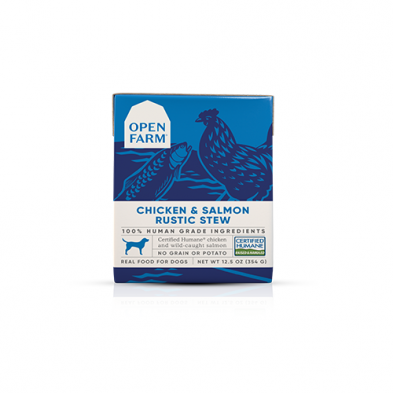 Open Farm® ~ Chicken & Salmon Rustic Stew Wet Dog Food 12.5 oz