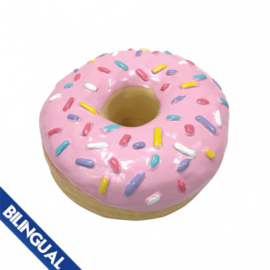 foufouBRANDS™ ~ fouFIT™ Donut Chew Latex Dog Toy Pink