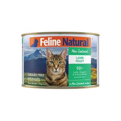Feline Natural™ ~ Lamb Feast Grain Free Wet Cat Food 6oz