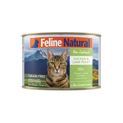 Feline Natural™ ~ Chicken & Lamb Feast Grain Free Wet Cat Food 6oz
