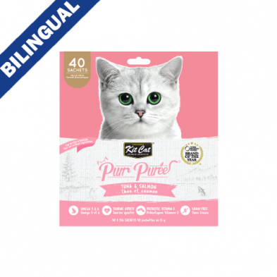 Kit Cat® ~ Purr Purées® Tuna & Salmon Cat Treat 40 x 15gm