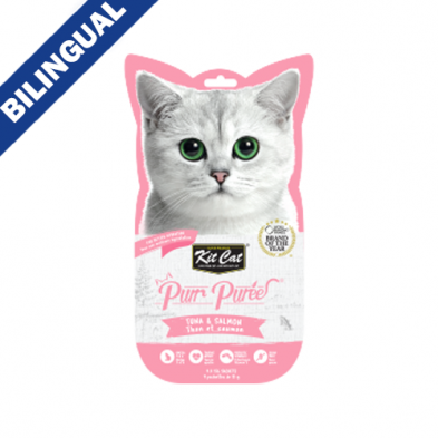 Kit Cat® ~ Purr Purées® Tuna & Salmon Cat Treat 4 x 15gm