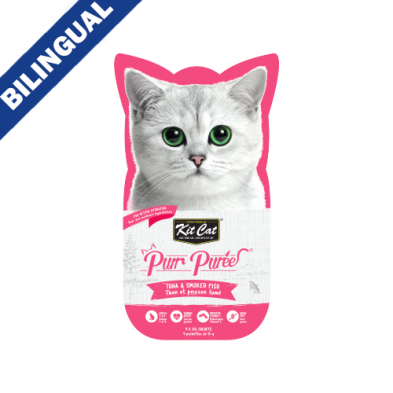 Kit Cat® ~ Purr Purées® Tuna & Smoked Fish Cat Treat 4 x 15gm