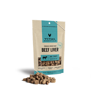 VE ~ Freeze-Dried Beef Liver Dog Treats 2.1oz